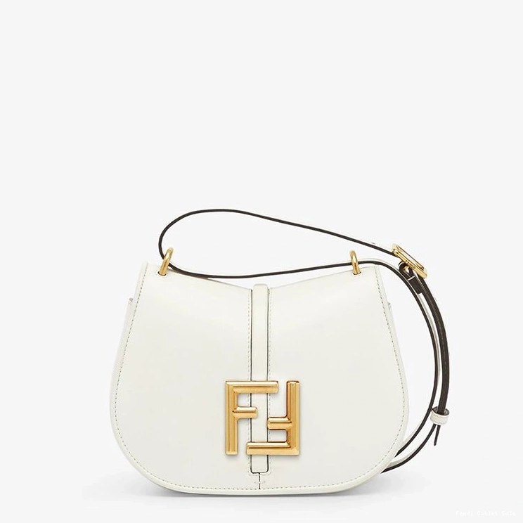 Affordable C'mon Mini White Bag Fendi Calf In Leather 0731